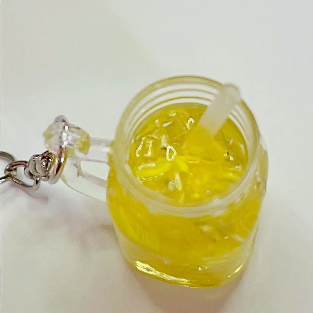 Lemon Drink Cooler Keychain